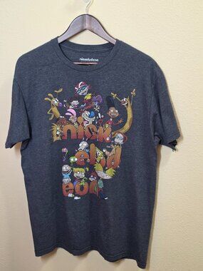 Nickelodeon Men's Graphic Tee Sz. Lg Y2K Nostalgia Streetwear Grunge  Kidcore